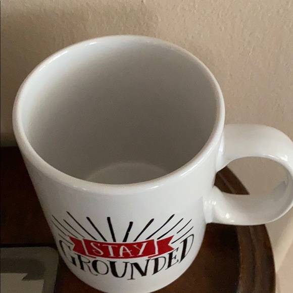 Stay Grounded White Coffee Mug - Picture 4 of 5